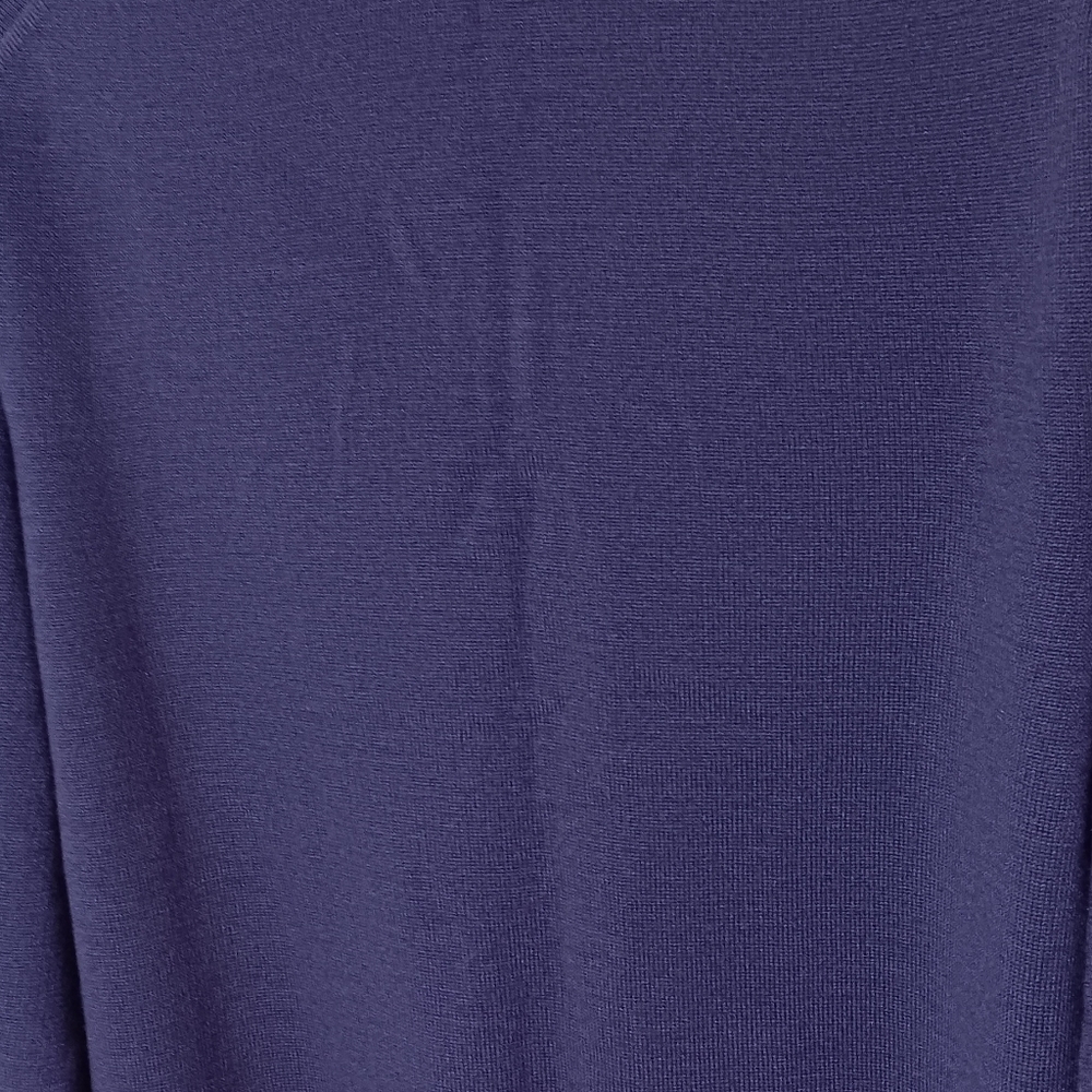 Black Brown 1826 M Made it Italy Merino Wool v-neck sweater purple - Picture 6 of 6